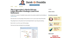 Desktop Screenshot of derekfranklinonline.com